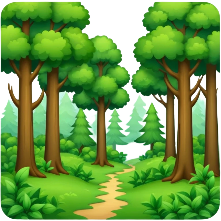 forest with trees emoji