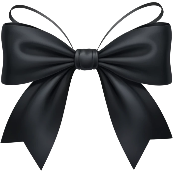 Lazo Negro luto para whatsapp emoji