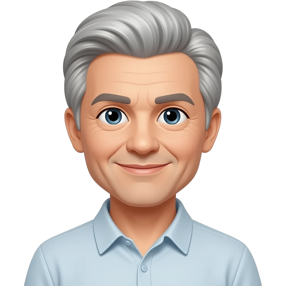 Very kind and loving with grey hair emoji