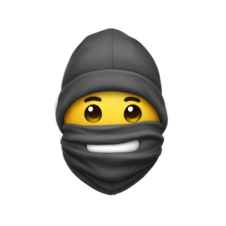 Smiley avec cagoule emoji