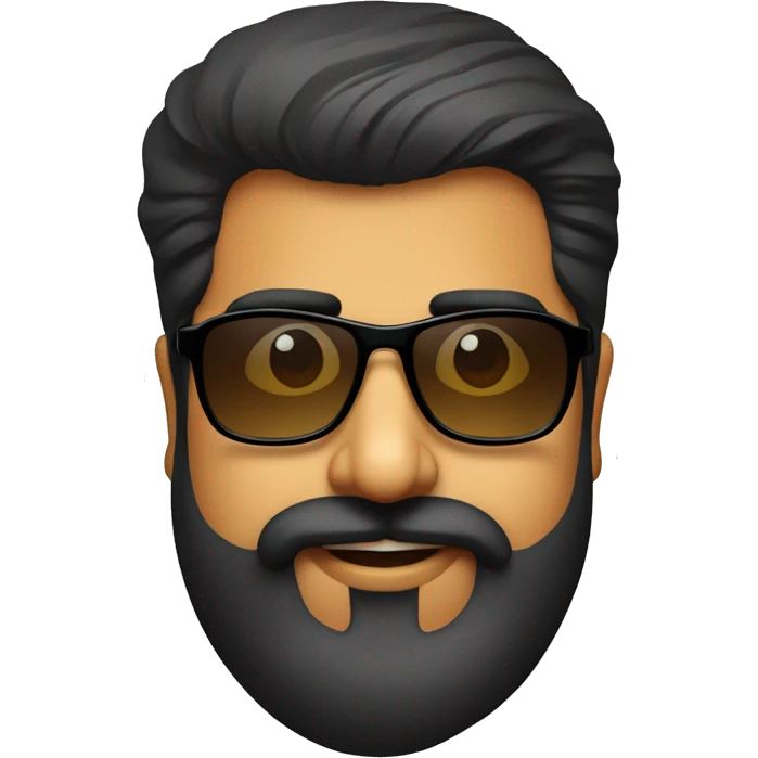 Malayalam actor Mammootty with beard and Sunglasses emoji