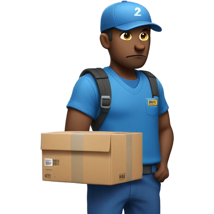 Amazon driver mad because he didnt get to take a lunch emoji