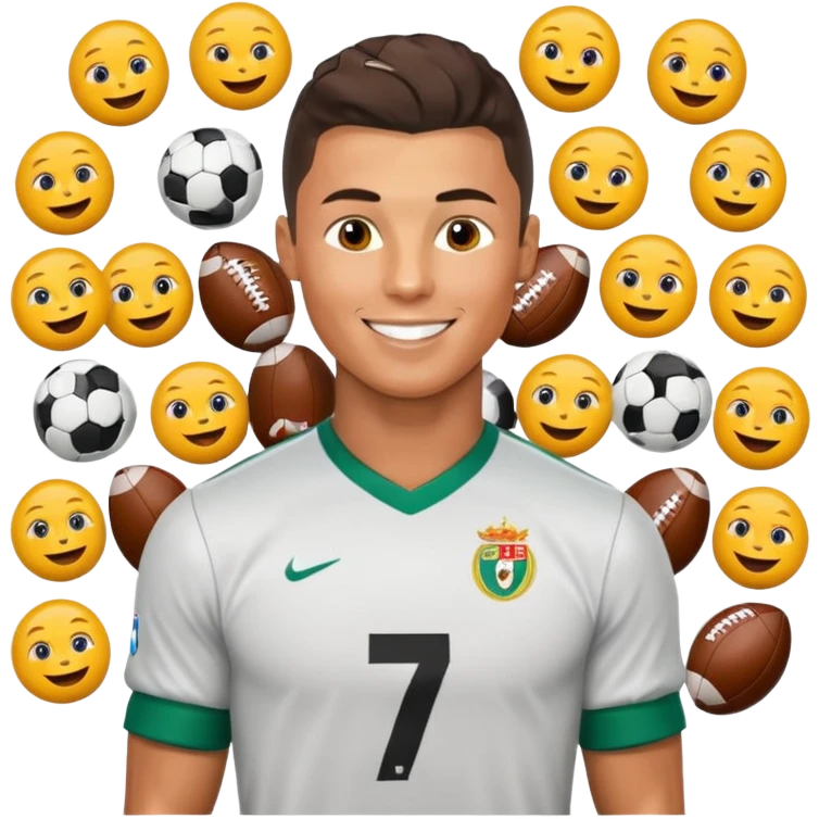 Cristiano Ronaldo football emojis emoji