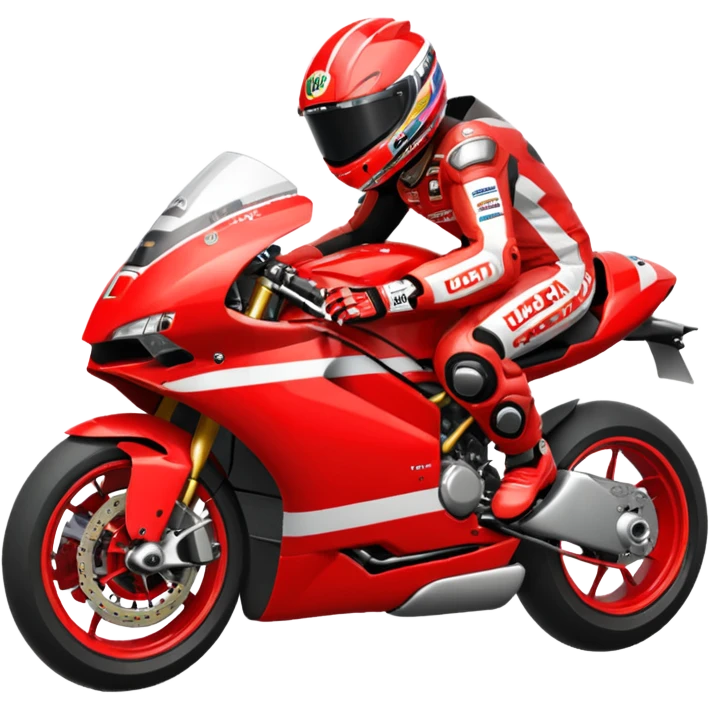 Un emoji de moto gp dé Ducati emoji