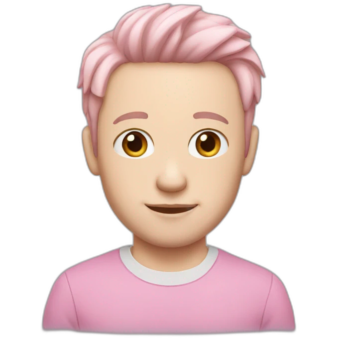 Pink dad pale skin emoji