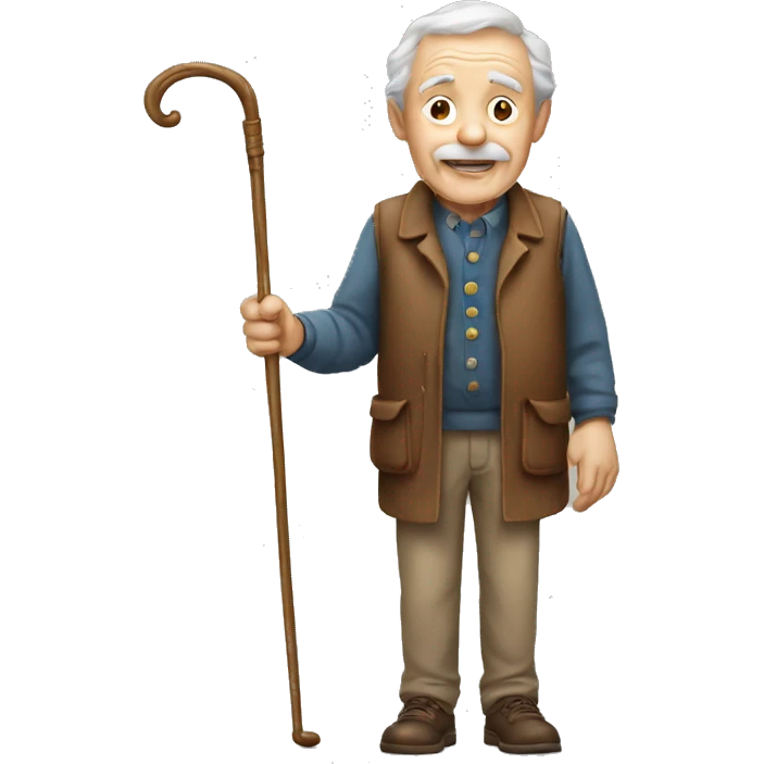 Old man with cane emoji