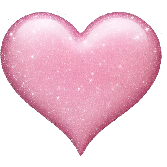 baby pink glitter heart emoji