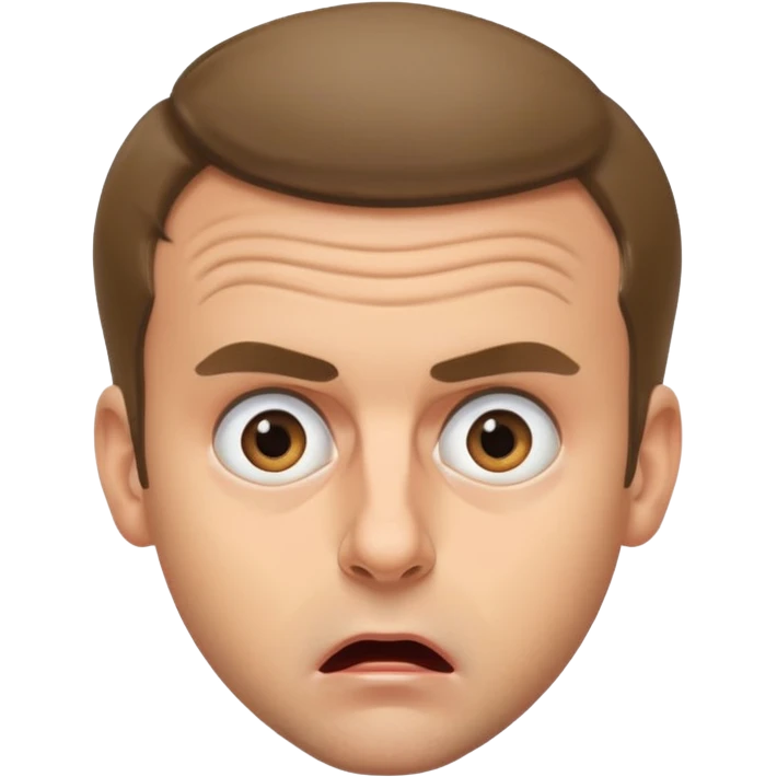 Macron choqué emoji