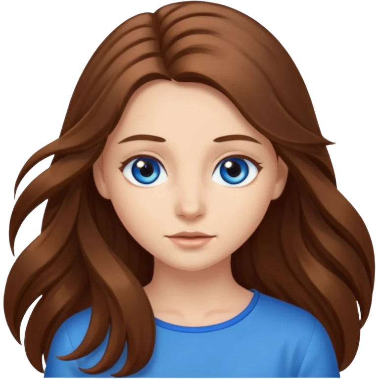 long hair image of a girl emoji