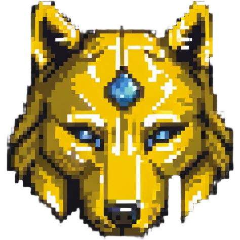 Red Rising golden helmet with wolf symbol emoji