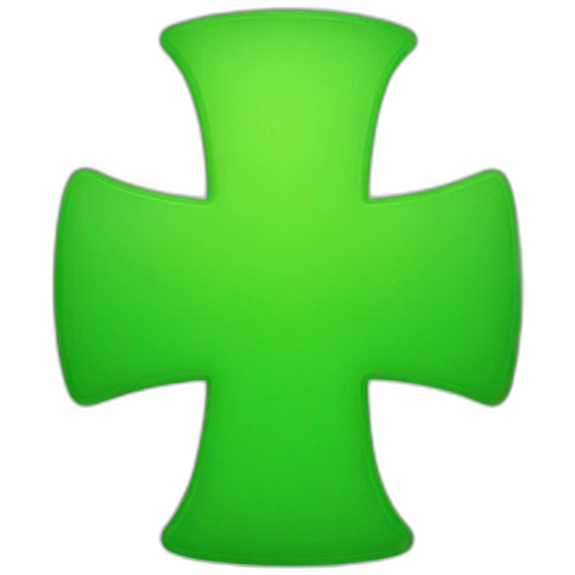 green plus sign emoji