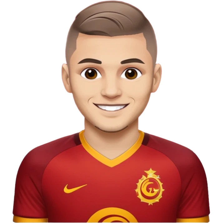 Mauro icardi Galatasaray formasıyla gol sevinci yapıyor emoji