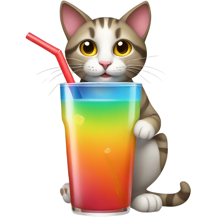cat with a drink  emoji