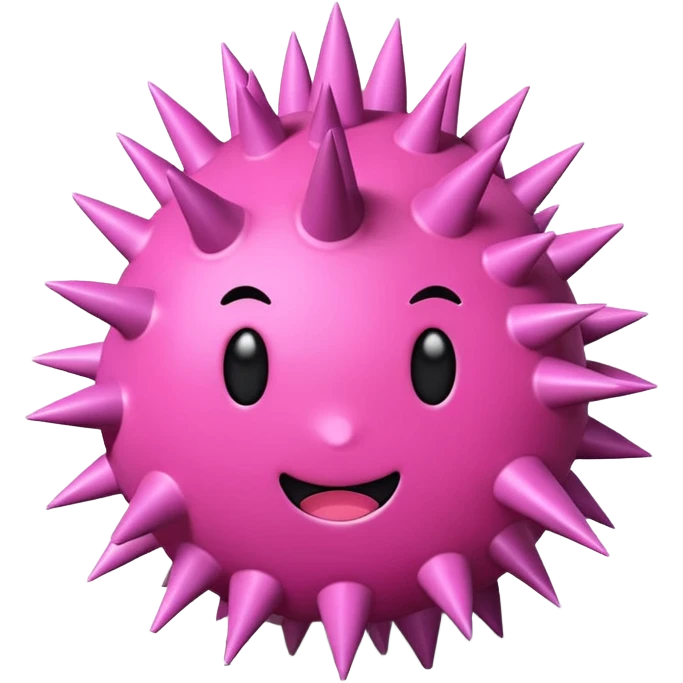 Spiky Stress Ball pink emoji