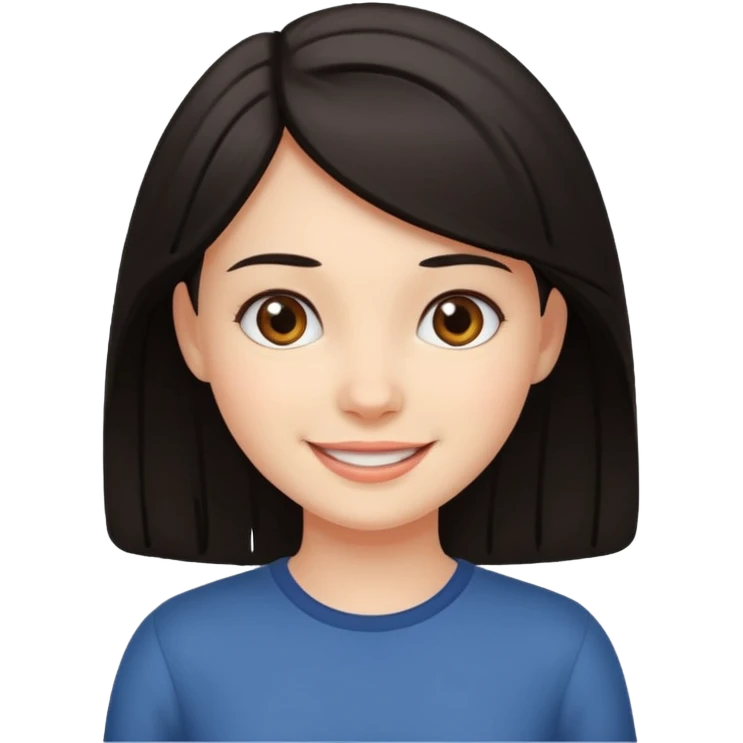 a standing dark haired girl emoji