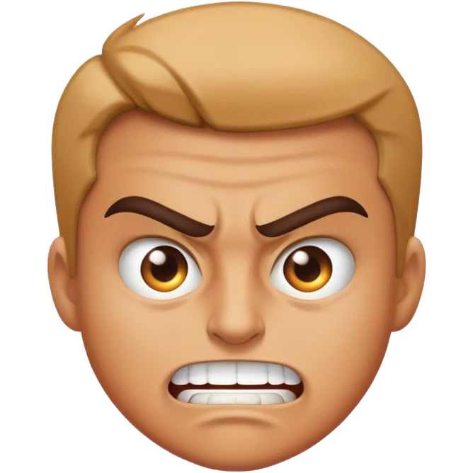 Angry smile emoji