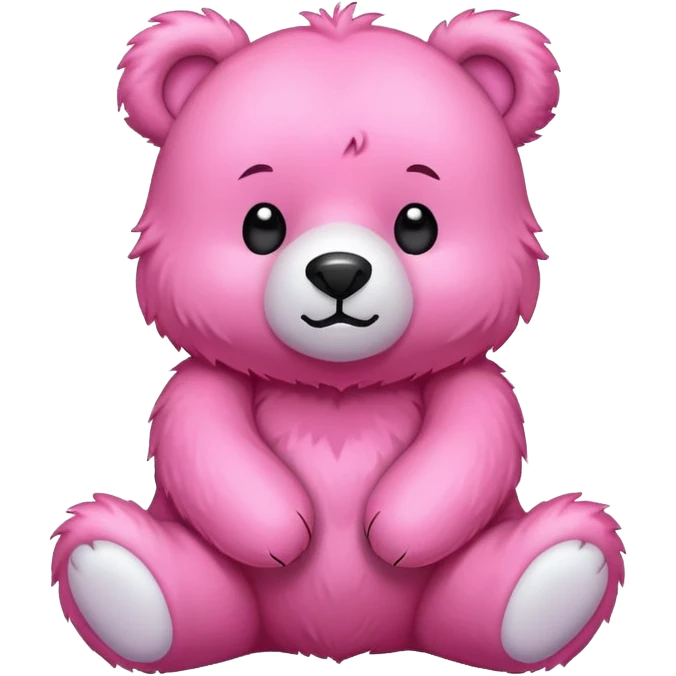Bear pink emoji
