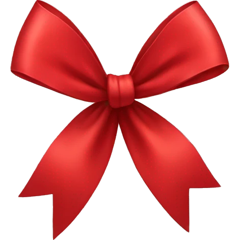 Red bow emoji