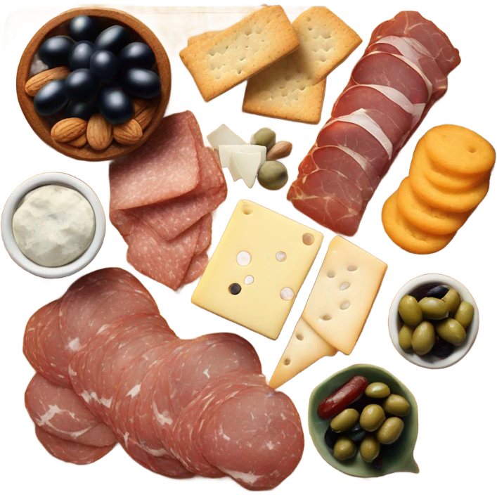 Charcuterie board assortment  emoji