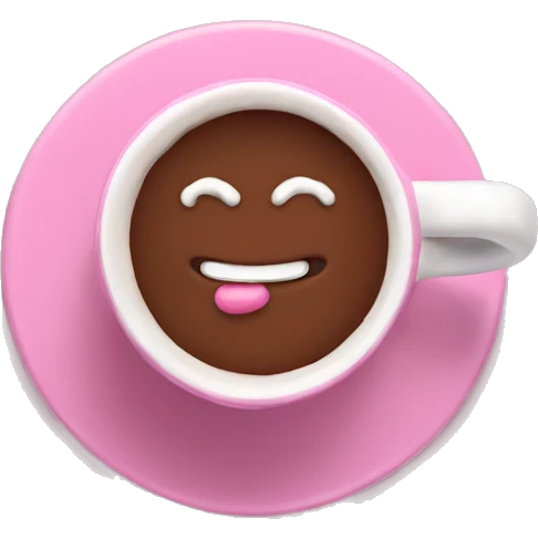 pink hot chocolate  emoji