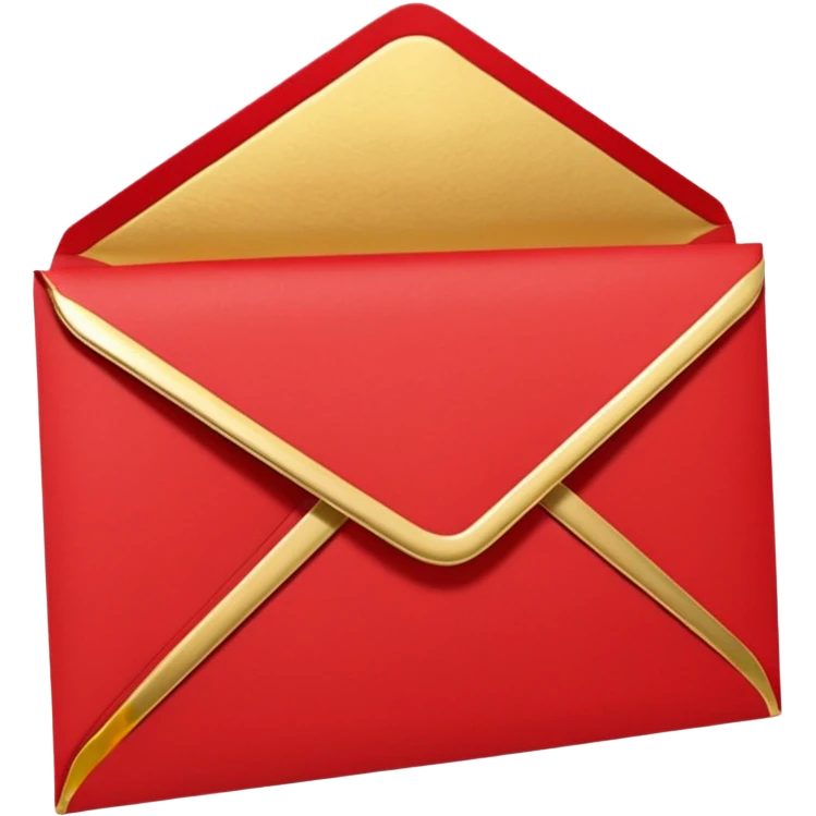 red greeting card with envelope emoji