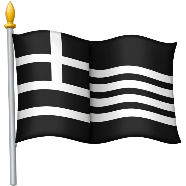 Emoji hermine du drapeau breton. Ne modifie par le design, je veux juste l'hermine en noir emoji