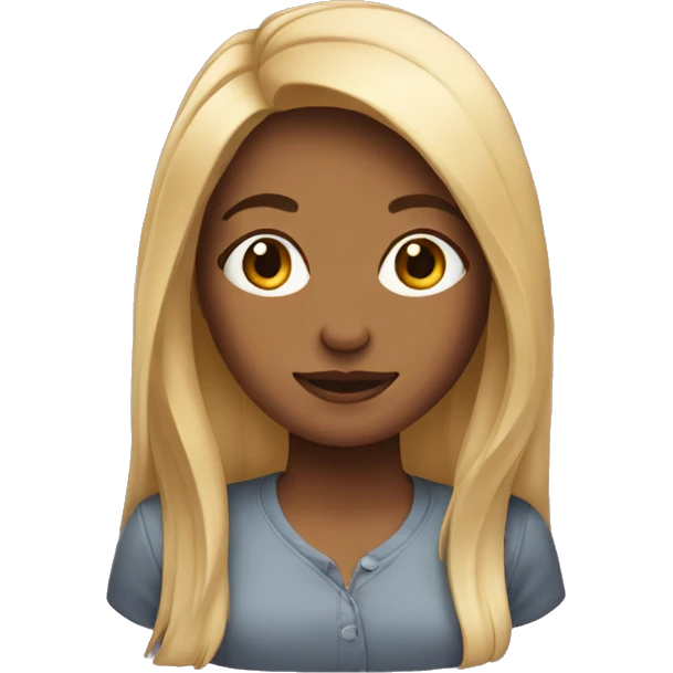 girl with mid lengh hair emoji