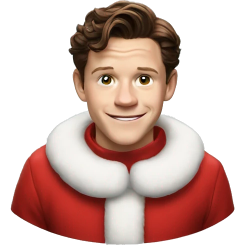 tom holland as santa claus emoji