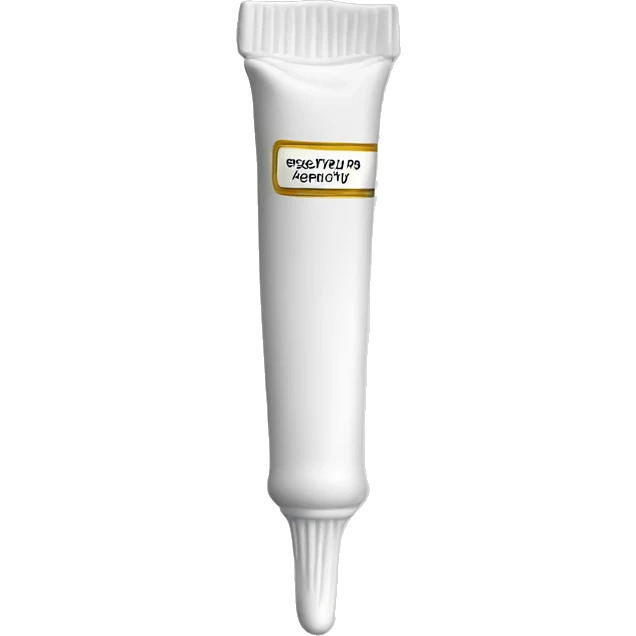 White Ointment tube with a plain label emoji