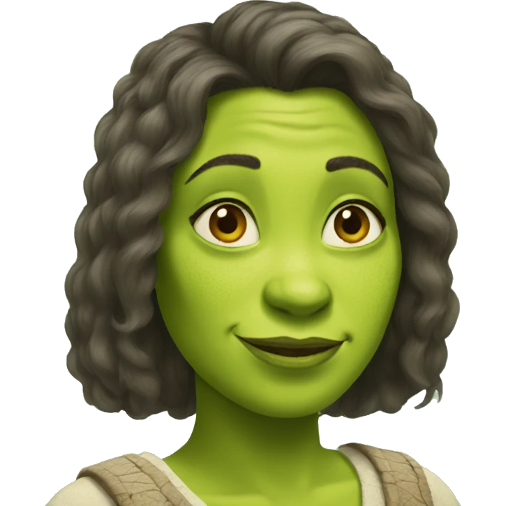Woman Shrek emoji