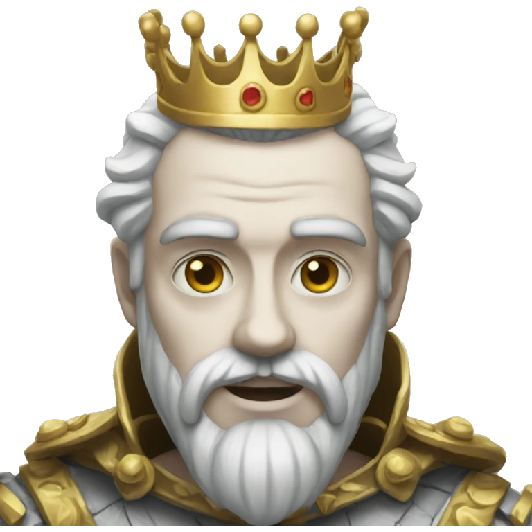 The pale king emoji