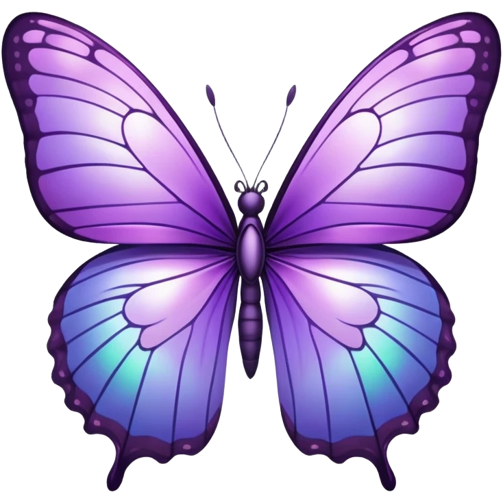 Purple butterfly  emoji