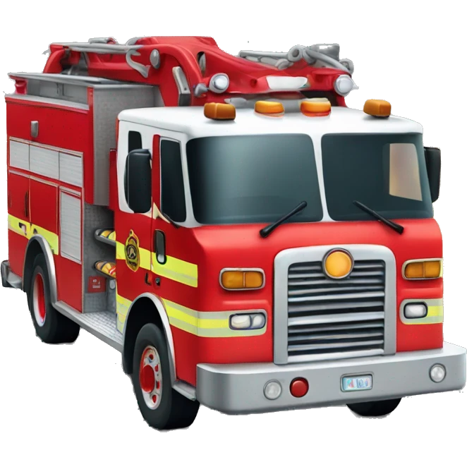 A sad fire truck
 emoji