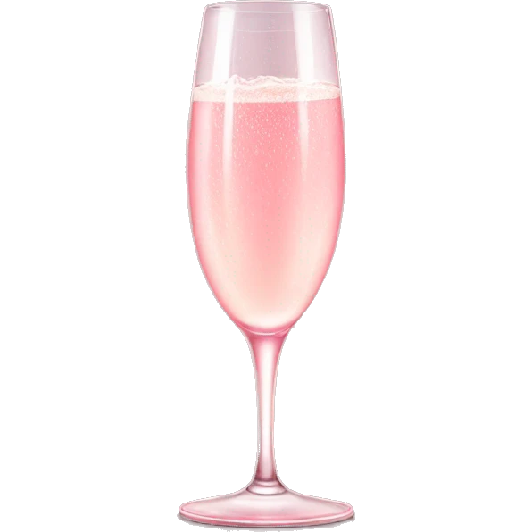 Pink champagne  emoji
