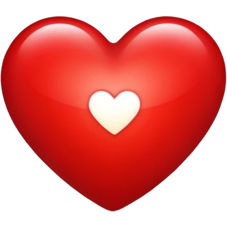 Cœur rouge brillant  emoji