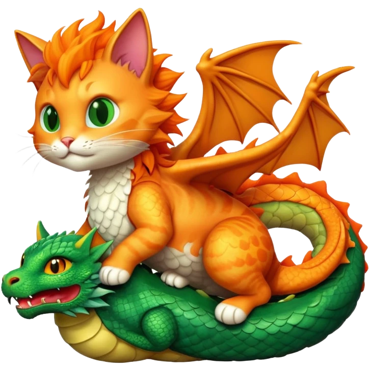 cat on a dragon emoji
