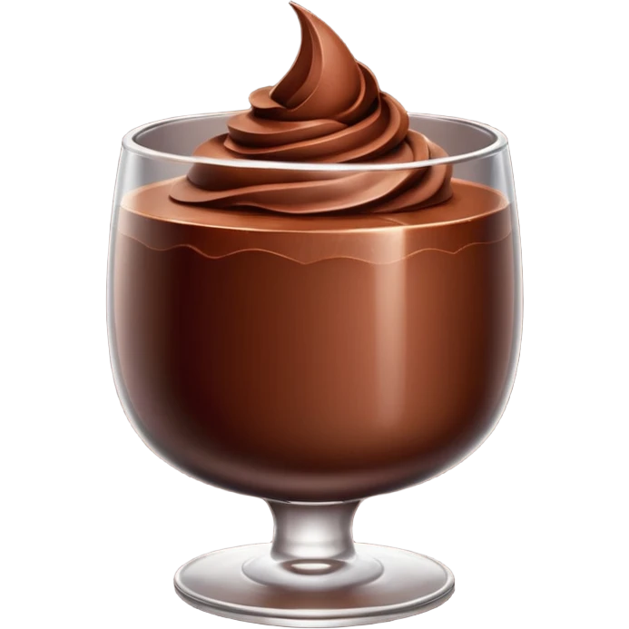 Chocolate mousse emoji
