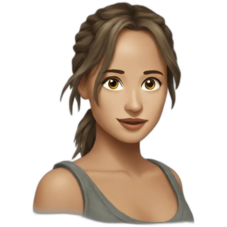 Alicia vikander, tomb raider emoji