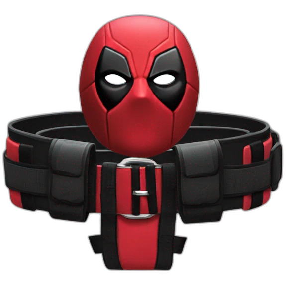 deadpool belt logo emoji