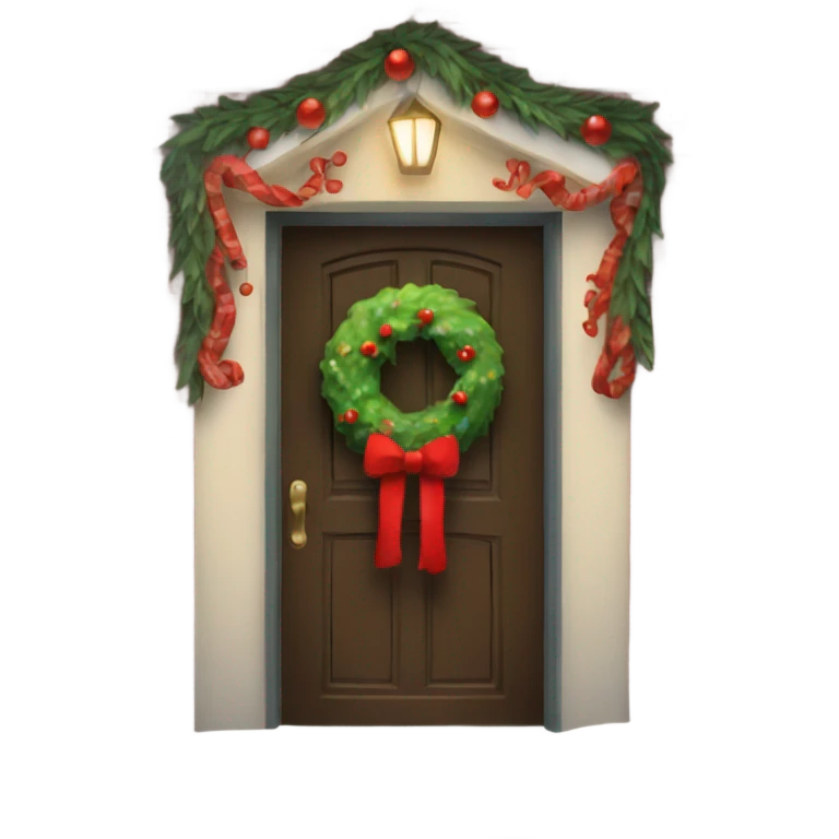 christmas door  emoji