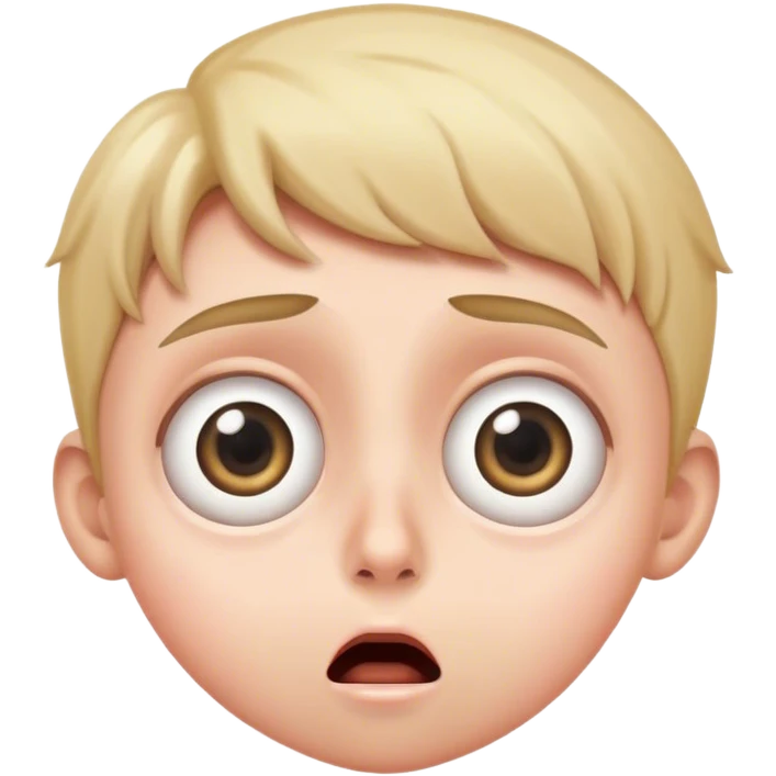 Shocked big eyes emoji
