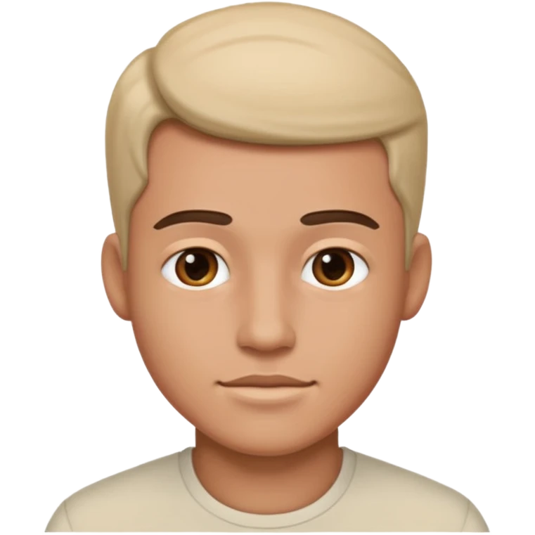 realistic portrait of a male emoji