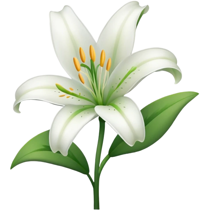 Lily flower emoji