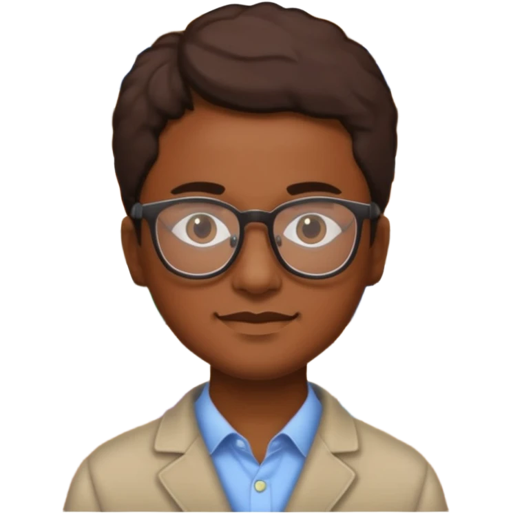 a single 2D line-drawn character + small bright shop emoji