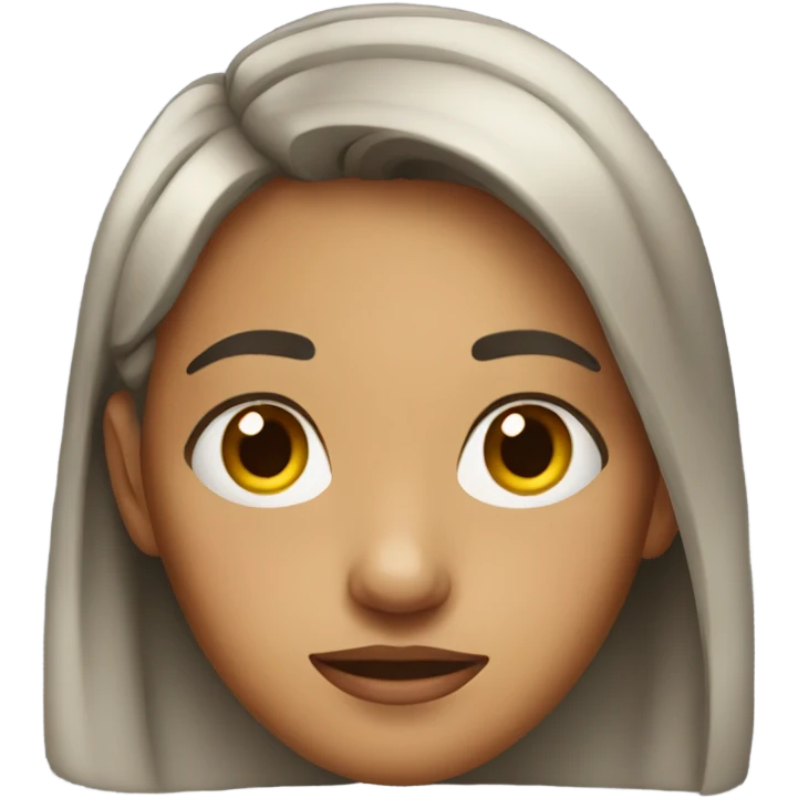 Young woman with wrinkles emoji