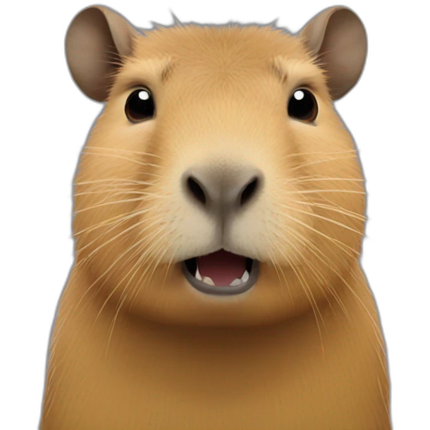 Capybara side emoji