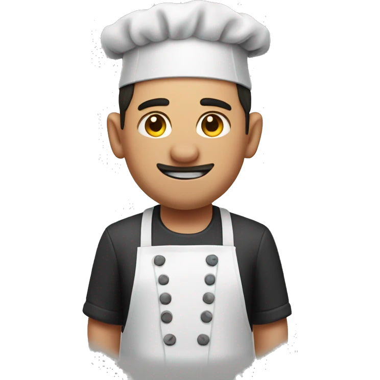 A butcher with pig face emoji