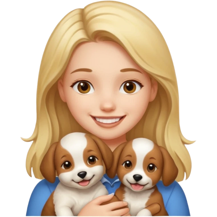 cachorrinho e sua dona  emoji