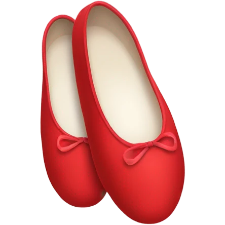 ballet shoes red  emoji