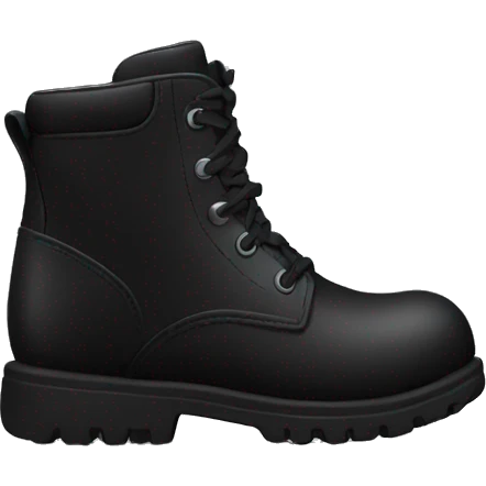 Black boots emoji